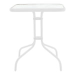 Watson-Calan dining table white metal-glass 70x70x70cm - Слика 6