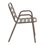 Dining table Watson-Sussie metal brown-glass 70x70x70cm - Слика 4