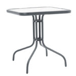 Watson-Tade dining table anthracite metal-glass 70x70x70cm - Слика 5