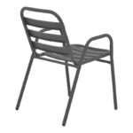 Watson-Sussie dining table anthracite metal-glass 70x70x70cm - Слика 3