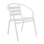 Vergo-Tade dining table white metal Φ60x70cm - Слика 2