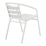 Vergo-Tade dining table white metal Φ60x70cm - Слика 3