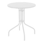 Vergo-Tade dining table white metal Φ60x70cm - Слика 5