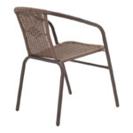 Vergo-Obbi dining table brown metal Φ60x70cm - Слика 3