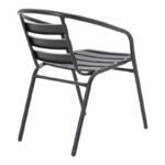 Dining table Tade-Ensure 5pcs metal-glass in black color 140x80x70cm - Image 3