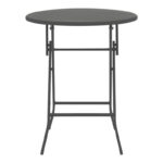 Albero-Lindaria dining set 3pcs metal in anthracite shade - Image 6