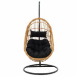 Lacie swing hanging pe natural-metal pillow black - Image 2