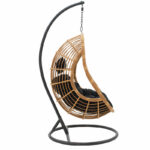 Lacie swing hanging pe natural-metal pillow black - Image 3