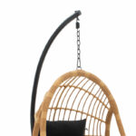 Lacie swing hanging pe natural-metal pillow black - Image 5