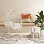 Nadim swing hanging metal-pe-pillow white - Слика 2