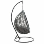 Nadim swing hanging metal-pe-cushion gray - Слика 4