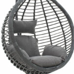 Nadim swing hanging metal-pe-cushion gray - Слика 5