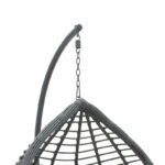 Nadim swing hanging metal-pe-cushion gray - Слика 6