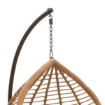 Nadim swing hanging metal brown-pe natural-cushion beige - Image 5