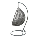 Zafer swing hanging metal-pp- pillow in grey color 106x103x200cm - Image 3