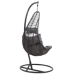 Soleil swing hanging metal-pp-pillow gray 103x83x200cm - Слика 2