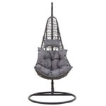 Soleil swing hanging metal-pp-pillow gray 103x83x200cm - Слика 4