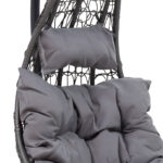 Soleil swing hanging metal-pp-pillow gray 103x83x200cm - Слика 5