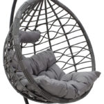 Hudson swing hanging metal-pp- pillow in gray color 109x119x195cm - Image 4