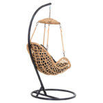 Margie swing hanging metal-cushion black-pp natural 100x100x210cm - Image 3