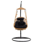 Margie swing hanging metal-cushion black-pp natural 100x100x210cm - Image 5