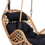 Margie swing hanging metal-cushion black-pp natural 100x100x210cm - Image 6