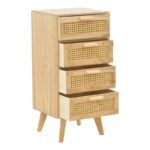 Othello chest of drawers wood in natural shade 40x35x82.5cm - Слика 3