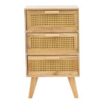 Bedside table Othello wood in a natural shade 40x35x66cm - Слика 2