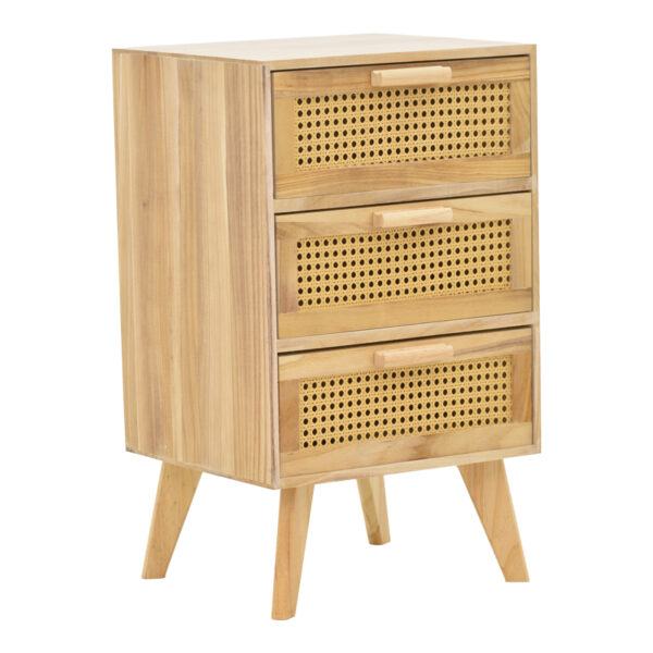 Bedside table Othello wood in a natural shade 40x35x66cm