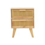 Othello bedside table wood in natural shade 40x34.5x49cm - Image 2
