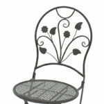 Dining set 3pcs Abriel anthracite antique metal - Image 6