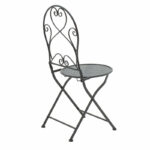 Dining set 3pcs Walen black metal - Image 3