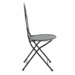 Dining set 3pcs Walen black metal - Image 4