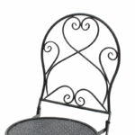 Dining set 3pcs Walen black metal - Image 6