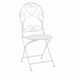 Dining set 3pcs Walen white metal - Слика 2