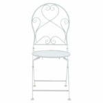 Dining set 3pcs Walen white metal - Слика 5