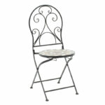 Mosaic dining set set 3pcs metal black - Image 2