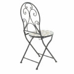 Mosaic dining set set 3pcs metal black - Image 3