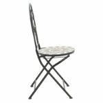 Mosaic dining set set 3pcs metal black - Image 4