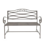Benko metal bench in bronze shade 114x45x95cm - Слика 2
