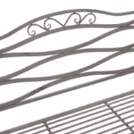 Benko metal bench in bronze shade 114x45x95cm - Слика 4