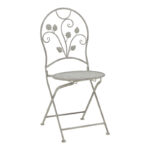 Dining set 3pcs Abriel grey antique metal - Слика 2