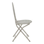 Dining set 3pcs Abriel grey antique metal - Слика 4