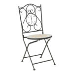 Sellis dining set 3pcs mosaic-metal black - Слика 2