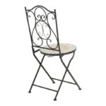 Sellis dining set 3pcs mosaic-metal black - Слика 3