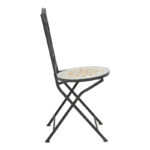 Sellis dining set 3pcs mosaic-metal black - Слика 4