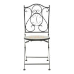 Sellis dining set 3pcs mosaic-metal black - Слика 5