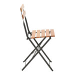 Dining table Pometia set of 3 pieces wood-metal - Слика 4