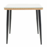 Naoki table metal black-pe natural-glass 80x80x78cm - Image 2