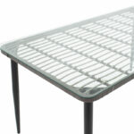 Naoki table metal black-pe gray-glass 160x90x78cm - Слика 3